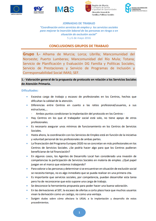 Conclusiones Jornadas